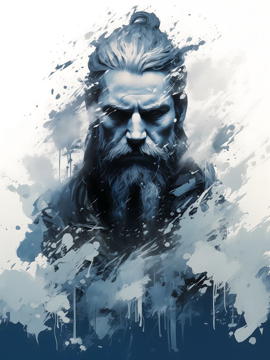 Viking Spirit Ink Splash